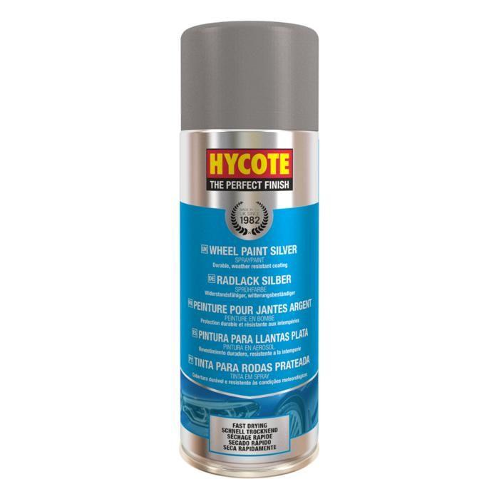 Hycote - Bombe De Peinture Pour Jantes Hycote - Acrylique - Argent Brillant - Auto/Moto/Scooter - 400ml