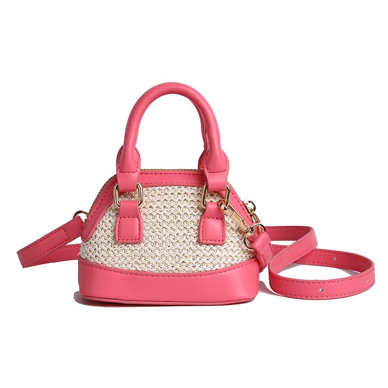 

Woven Pattern Crossbody Bag Childrens Travel Cute Fun Purse Lightweight Feel розы красного