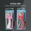 Dual-Blade Rotary Cutter with 45mm & 28mm Blades for Leather and Patchwork - Precision Circle Cutting Knife