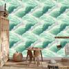Watercolor Galaxy Mint and Sea Wallpaper for Living Room and Bedroom 50x1000