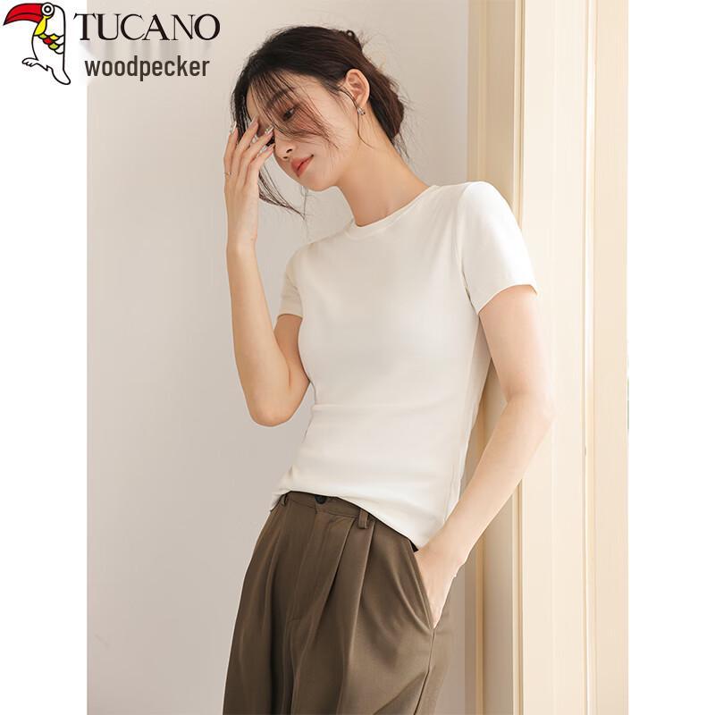 

Woodpecker Women s Short Sleeve Slim Fit Round Neck T-shirt XXL