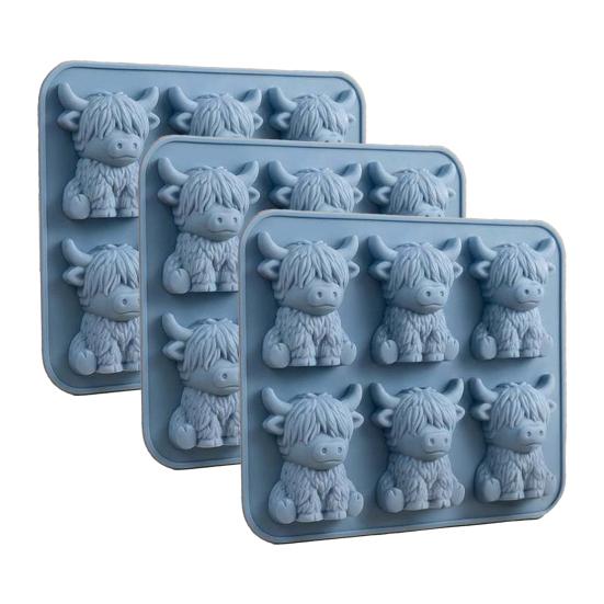 Easter Bunny Mold Set 3D Silicone Ice Tray Food-Grade Safe BPA-Free Non-Stick Easter Bunny Shape Mold for Baking Chocolate Cake Jelly Fudge Snacks
