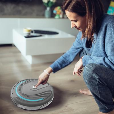 Lightweight Mini Vacuum Smart Robotic Vacuum Cleaner Multi-Mode Portable Vacuum Cleaner for Low Carpet Pet Hair Hard Floors
