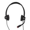 Binaurales 3,5-mm-Business-Headset Doppelseitiges Headset mit HD-Stereo-Sound für Konferenzgespräche, Callcenter, Online-Kurse