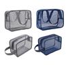 Mesh Toiletry Bag Portable Travel with Handle Storage Bag Shower Essentials Makeup Bag Bath Bag Gym Bag for Guys Women Men Girls