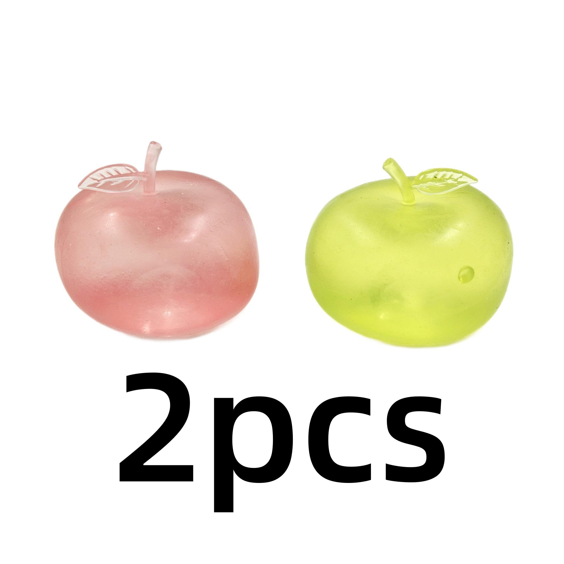 Groene Roze Appels Knijpspeeltje Stressverlichter Vent Fidget Speeltje Plastic Knijpspeeltje Ontspannend Cadeau voor Vrienden