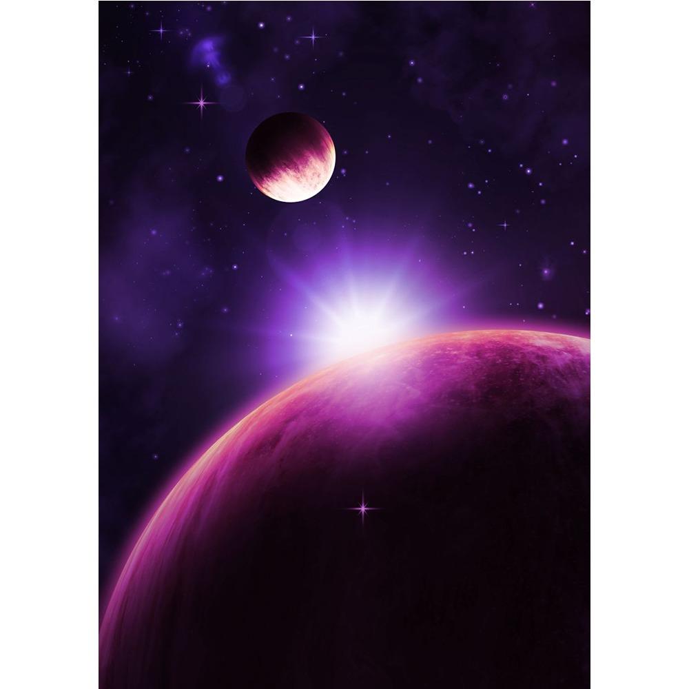 Poster și Print Astronaut Colorat în Spațiu Explorând Luna Pictură pe Pânză Planete Artă de Perete Modernă Pentru Living Decor Acasă