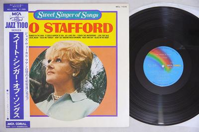 LP Record JO STAFFORD  Sweet Singer Of Songs MCL1035 MCA CORAL Japan Jazz Used