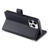 For iPhone 14 Pro Max PU Leather Stand Case Zipper Pocket Phone Cover with Wrist Strap and Shoulder Strap