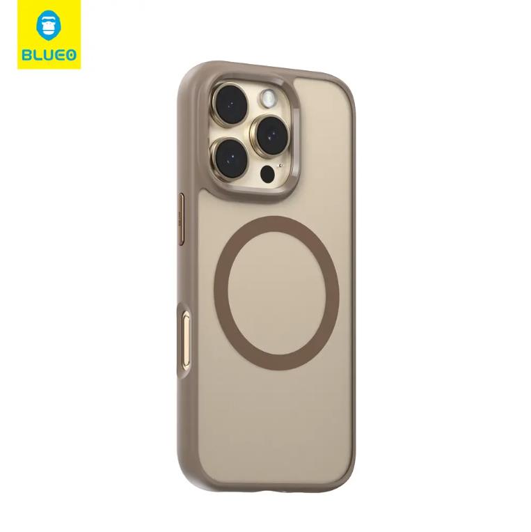 Blueo FOR IPHONE 16 PRO MAX Case SKIN FRIENDLY FROSTED ANTI-DROP PHONE CASE Matte drop-resistant FOR IPHONE 16 PRO Case For iPhone 16 Pro золотой