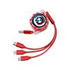 DKHN5 Retractable Car Charging Cable 3 in 1 Multi USB Cord For BMW Performance F25 F26 F15 F16 E90 E91 E92 E60 E84 G22 G32 F13 Sticker