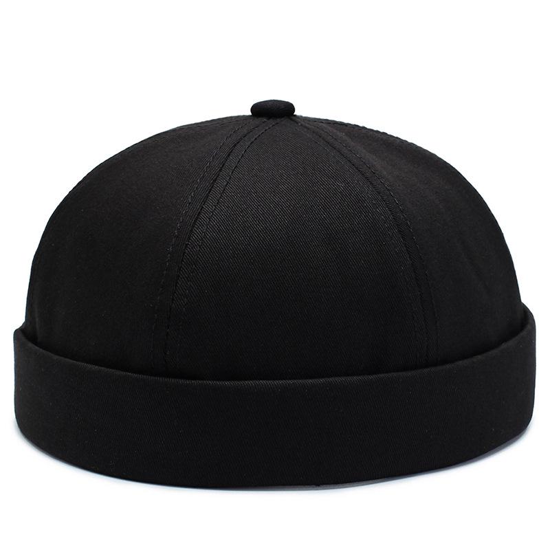 Unisex Brimless Hat: Round Top Melon Cap, Hip-Hop Style & Landlord Design for Spring/Autumn