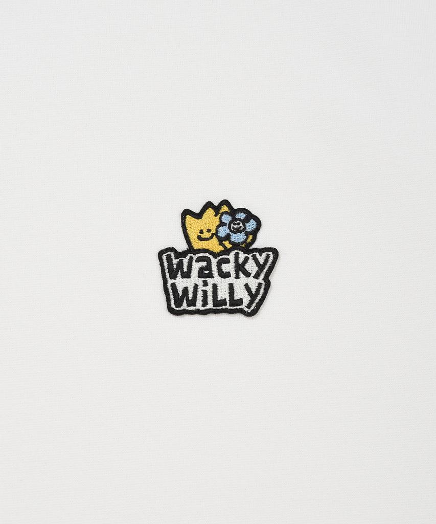 WACKY WILLY Double Kiki Wappen Short Sleeve T-Shirt White