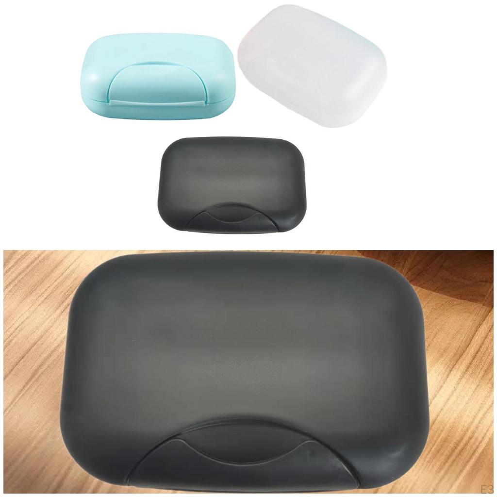 Portable Soap Dish Box Vacation Travel Cases Traveling Camping blue