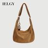 Ladies Messenger Bag Loose Feeling Retro Suede Autumn Winter Commuter Shoulder Casual Large Capacity