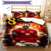 3-teiliges Bettwäscheset mit Manchester United FC Logo Muster Bettbezugset enthält Bettbezug & Kissenbezüge, perfekte Ganzjahres-Schlafzimmerdekoration & Geschenk