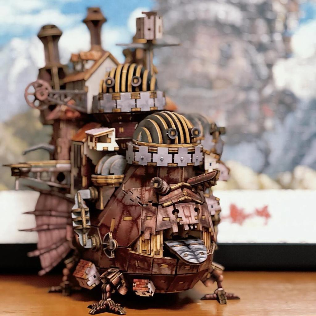Howl's Moving Castle 3D Wooden Puzzle by Hayao Miyazaki - Educational Ornament & Gift for Girls