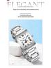 Sanda Women's Retro Quartz Waterproof Watch with Roman Numerals, Moon Phase, and Light Luxury Design - Square Model 9122.