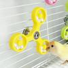 New Rotating Bird Interactive Toys Cockatiel Conure ABS Spinner Wheel Budgie Parrot Parakeet Toy Mental Enrichment Play