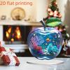 Aquarium Pomme Décoration de Poisson Acrylique Plate 2D pour Salon ou Chambre à Coucher