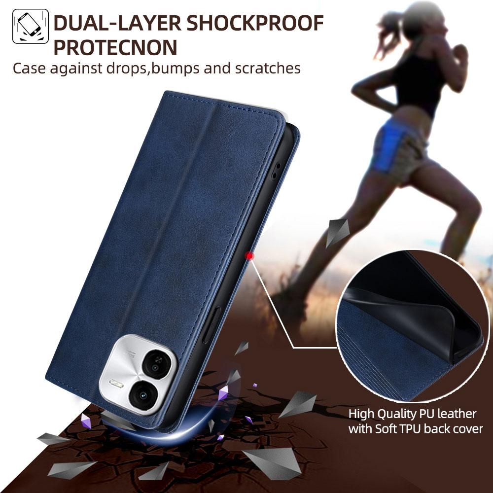 Book Style Leather Case Protective Cover for VIVO IQOO 12 Pro Z9X Z8X Z7X Z6X Z9 Turbo Neo 9 8 7 Pro Magnetic Flip Wallet Case