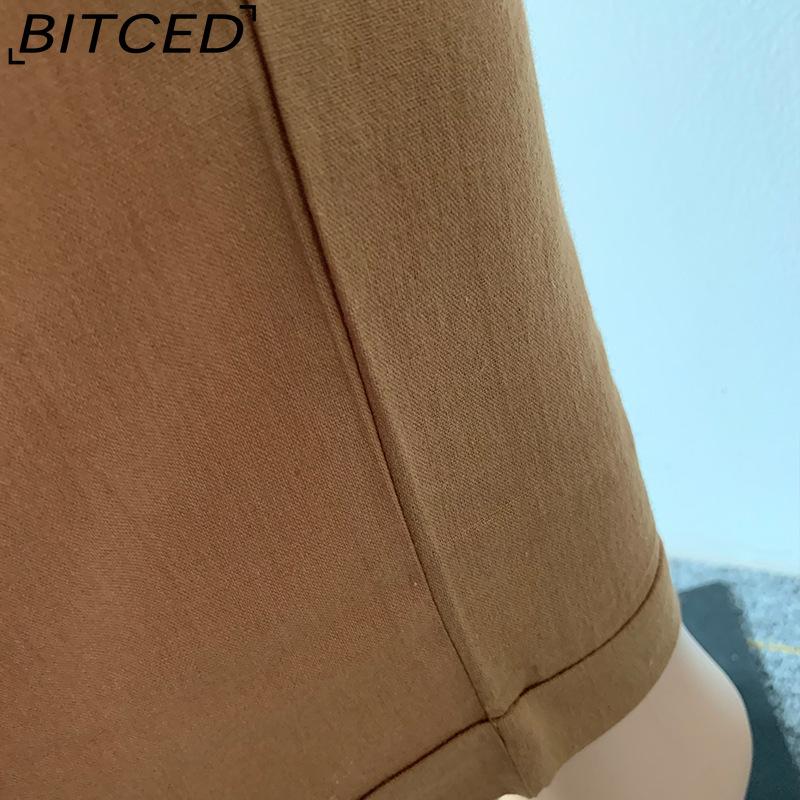 BITCED Women Summer Solid Color Double Pocket Trousers Loose Long Pants Female Cotton Linen Pants