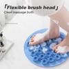 Shower Foot Back Scrubber Silicone Bath Massage Pad Non-slip Shower Mat Back Massage Brush Silicone Foot Wash Body Cleaning Bathing Tool