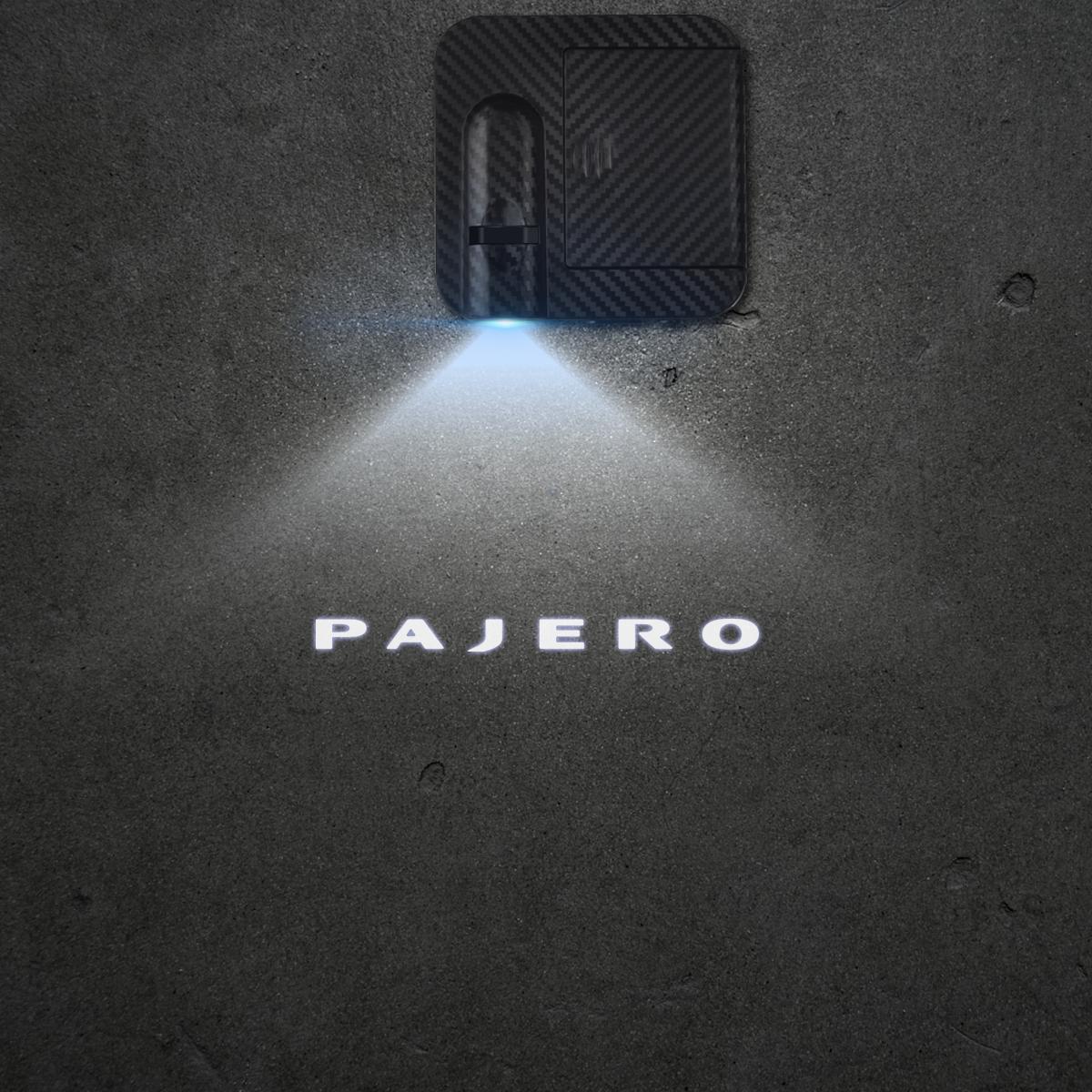 

1/2PCS For Mitsubishi Ralli Art Pajero EVO Outlander Colt Galant Car Door Welcome Lights Laser Projector Logo Wireless Sensing 1 PCS