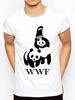 Cool Tričko Pánské Tričko Letní Móda Vtipné Tričko WWF Wrestling Panda Komedie Krátký Rukáv Móda Streetwear