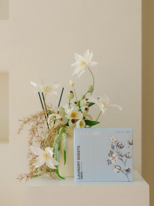 ilooo [ELLEx1555] Sofsof Высококонцентрированное бумажное моющее средство для стирки (60 листов) (ELLEx1555) 1 box of laundry sheets (60 sheets)