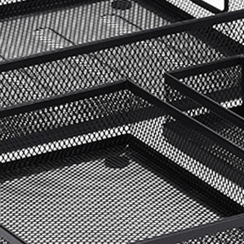 Space Optimizing Metal Drawer Tray Organizers With Adjustable Compartments Office Desktop Storage Solution