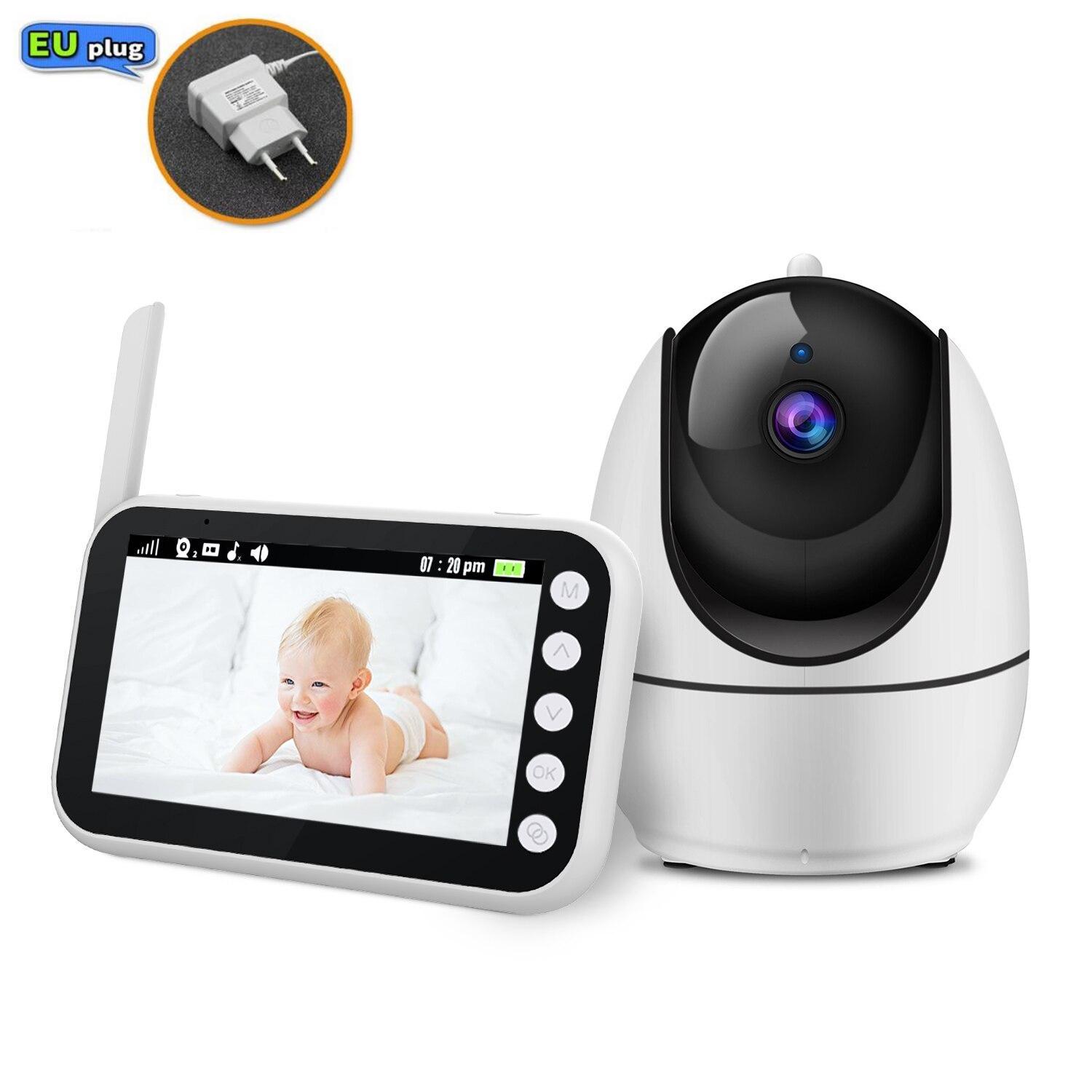 

Беспроводная видеоняня ABM200 4,5-дюймовый IPS-экран 720P HD Аудиокамера с панорамированием, наклоном и масштабированием с режимом VOX, запись колыбельных ночного видения EU Plug