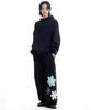 CREAM SODA LAB 3 Flower Wide Elastic Pants
