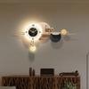 Light luxury style clock wall mounted restaurant clock high-end creative living room silent wall mounted clock