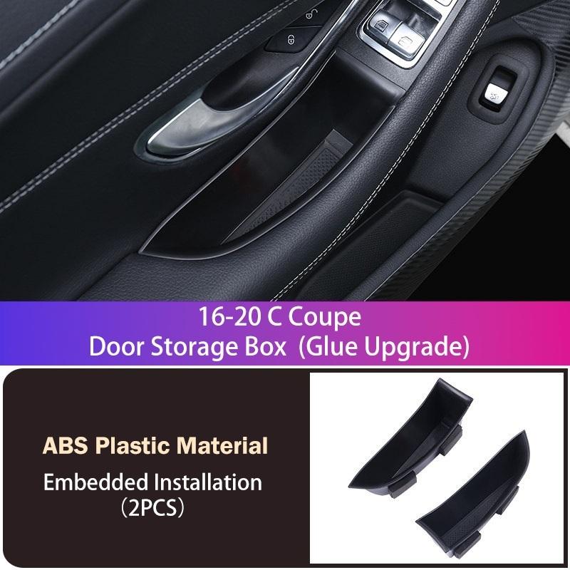 Suitable for Mercedes-Benz C-class coupe door armrest storage box Coupe C200 C260 storage box in the armrest box
