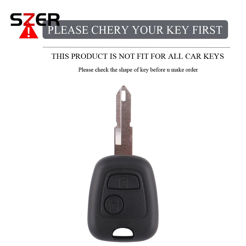 Tpu Car Smart Key Case Cover Shell For Citroen C1 C4 For Peugeot 106 107 206 207 306 307 406 407 Holder Fob Keychian Accessories