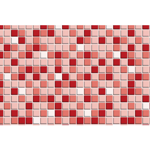 Meiwa Gravure Peel-and-Stick Deco Tile Sheet, Mosaic Tile, 40cm x 100cm, DGT-05 P (Pink), 0.5mm Thick