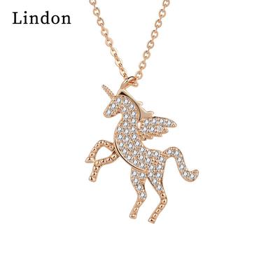 Lindon Women Necklace Pendant Copper Alloy Zircon For Women Wedding Party Fashion Gift