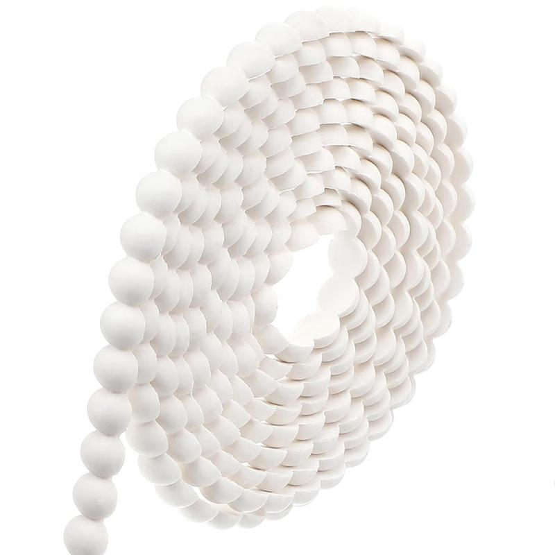 

A84E-Декоративный настенный молдинг для зеркал в ванной-Гибкий молдинг-Наклеивающийся 10 футов Жемчужная бусина DIY Для стен Рамка белый