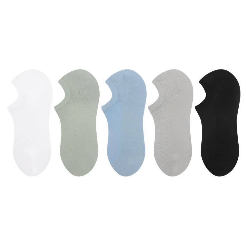 Spring And Summer Men's And Women's Low-Cut Socks, Casual Boat Socks, Thin Cool Breathable Non-Slip Invisible Mesh Socks with Hidden Heel