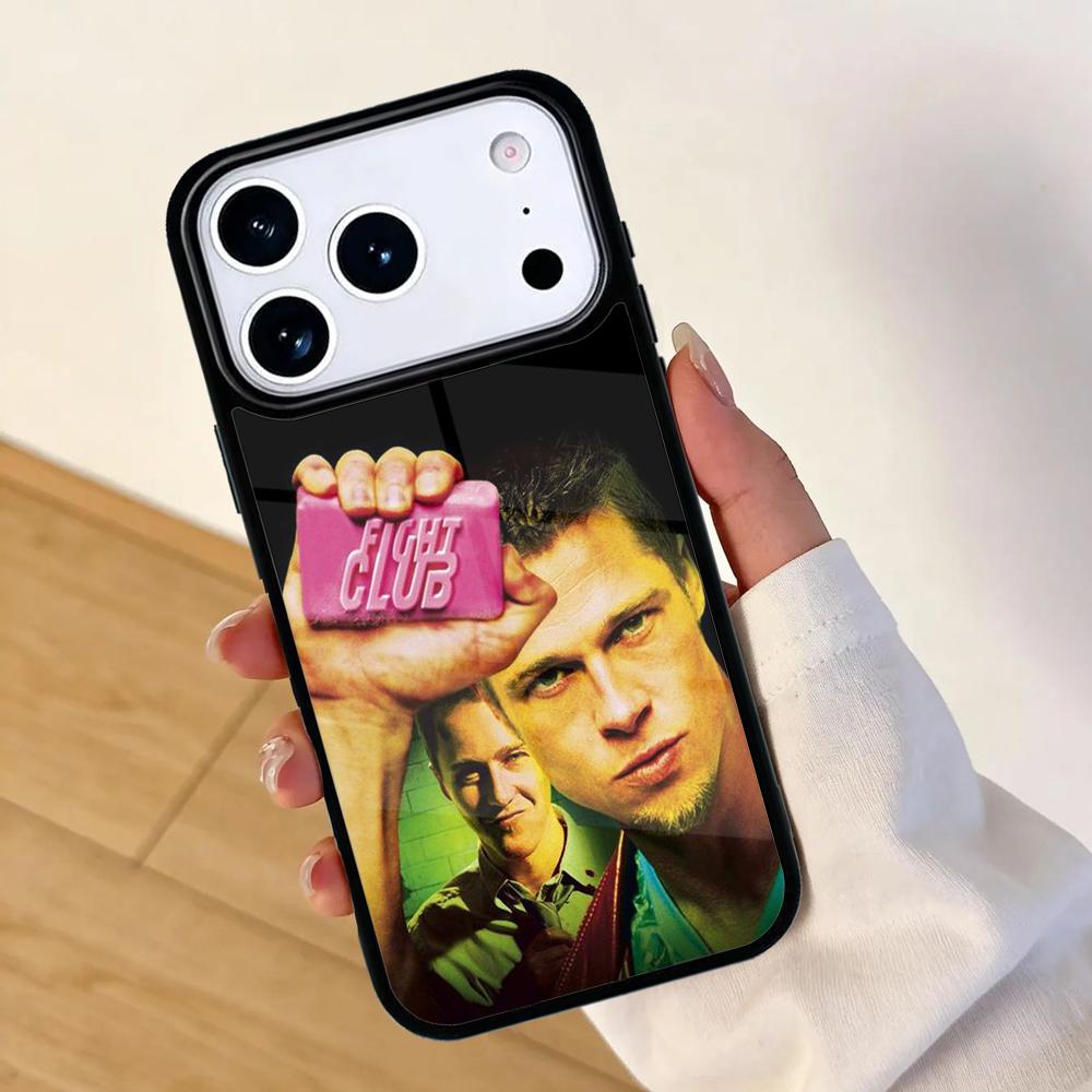 Fight Club SOFT Mobile Phone Case for IPhone 17 AIR 16pro Max 15 14 13 12 11 Bumper Cover