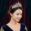 Sparkling Baroque Crystal Crown Elegant Dazzling Baroque Queen Tiaras Vintage Shiny Bridal Wedding Headwear Wedding Bride
