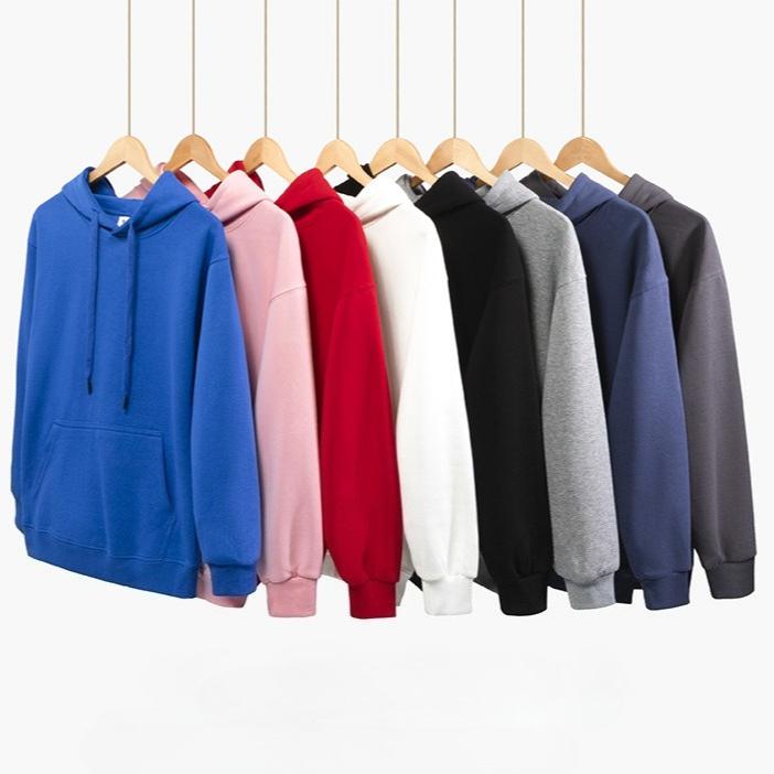 autumn Large size 330g Cotton thin Hooded Sweater Men's casual oversized Pullovers Hoodie Women Sweatshirt male solid all-match streetwear UNISEX