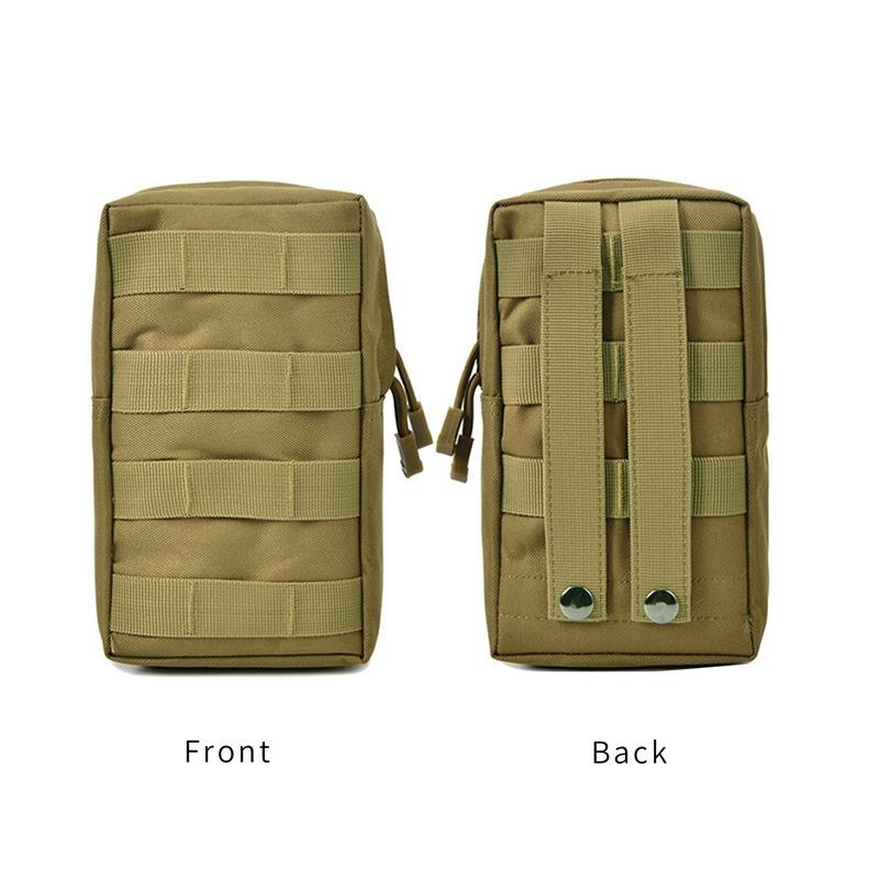 600D Oxford Outdoor Military Tactical Bag EDC Molle Tool Zipper Waist Accessories Durable Belt Comouflage Pouch Hunting Airsoft