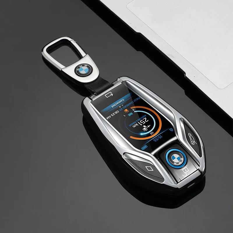 BAGG9 Car Sticker Alloy New TPU Car Key Case Cover Shell Keychain For BMW 5 7 Series G11 G12 G30 G31 G32 I8 I12 I15 G01 G02 G05 G07 X3