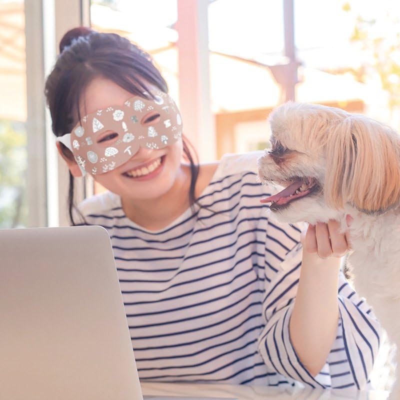 Honyarado Assorted Set of Warm Eye Masks in Nordic Patterns 9-Piece