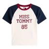 Tommy Jeans Womens/Ladies Lettering Crew Neck Raglan T-Shirt