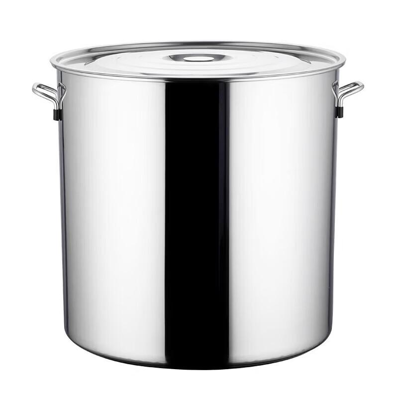 Renzhida Commercial Stainless Steel Stock Pot with Lid 20cm x 20cm