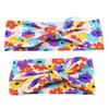 2pcs Mom Kids Bohemia Turban Knot Rabbit Ears Headband Mother Baby Headwear