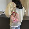 Carto Embroidered Handbag - Casual and Fashiable, Single Shoulder Bag, Lightweight, Suitable for Commuting, Crossbody Bag